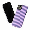 thumbnail image 4 of Retro Pink & Blue Stripe Phone Case – Vibrant Vertical Pattern Phone Cover for iPhone 16 15 14 13 12 11 Pro Max, 4 of 5