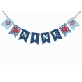 thumbnail image 1 of Inkdotpot I Am NinePaper Pennant BannerFor Boy Happy Birthday Sign PirateBirthday Party Decorations, 1 of 4