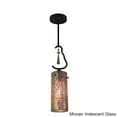thumbnail image 4 of Woodbridge Lighting Haley 1-light Steel & Glass Mini Pendant in Faux Opal/Black, 4 of 5
