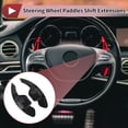 thumbnail image 3 of Accesorios interiores únicos Bargains 1 juego de extensiones de palanca de cambio de volante de plástico negro para Audi A3 2013-2016, 3 of 6