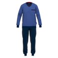 thumbnail image 1 of GÖTZBURG Pijama Larga para Hombre - Pijama de Cuello en V, Algodón puro Azul XL (54), 1 of 2