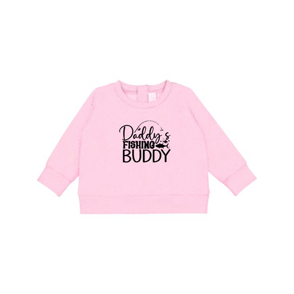 Inktastic Daddy's Fishing Buddy Baby Sweatshirt