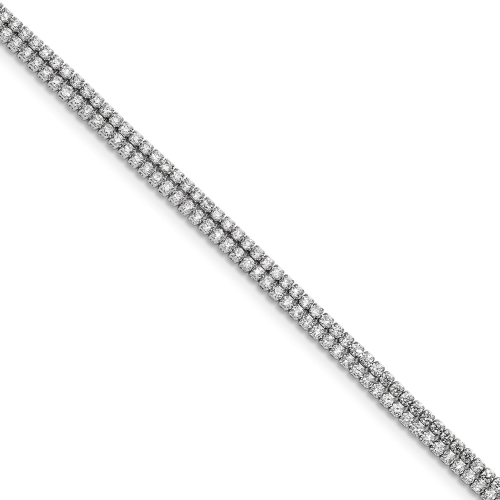 Solid 925 Sterling Silver CZ Cubic Zirconia 1.5 inch Extension