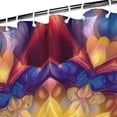 thumbnail image 3 of Colorful Tie Dye Flower Mandala Pattern Shower Curtain 84"x72" ,Bathroom Decorative Shower Curtains Set with 12 Hooks,Modern Waterproof Washable Shower Curtain, 3 of 6
