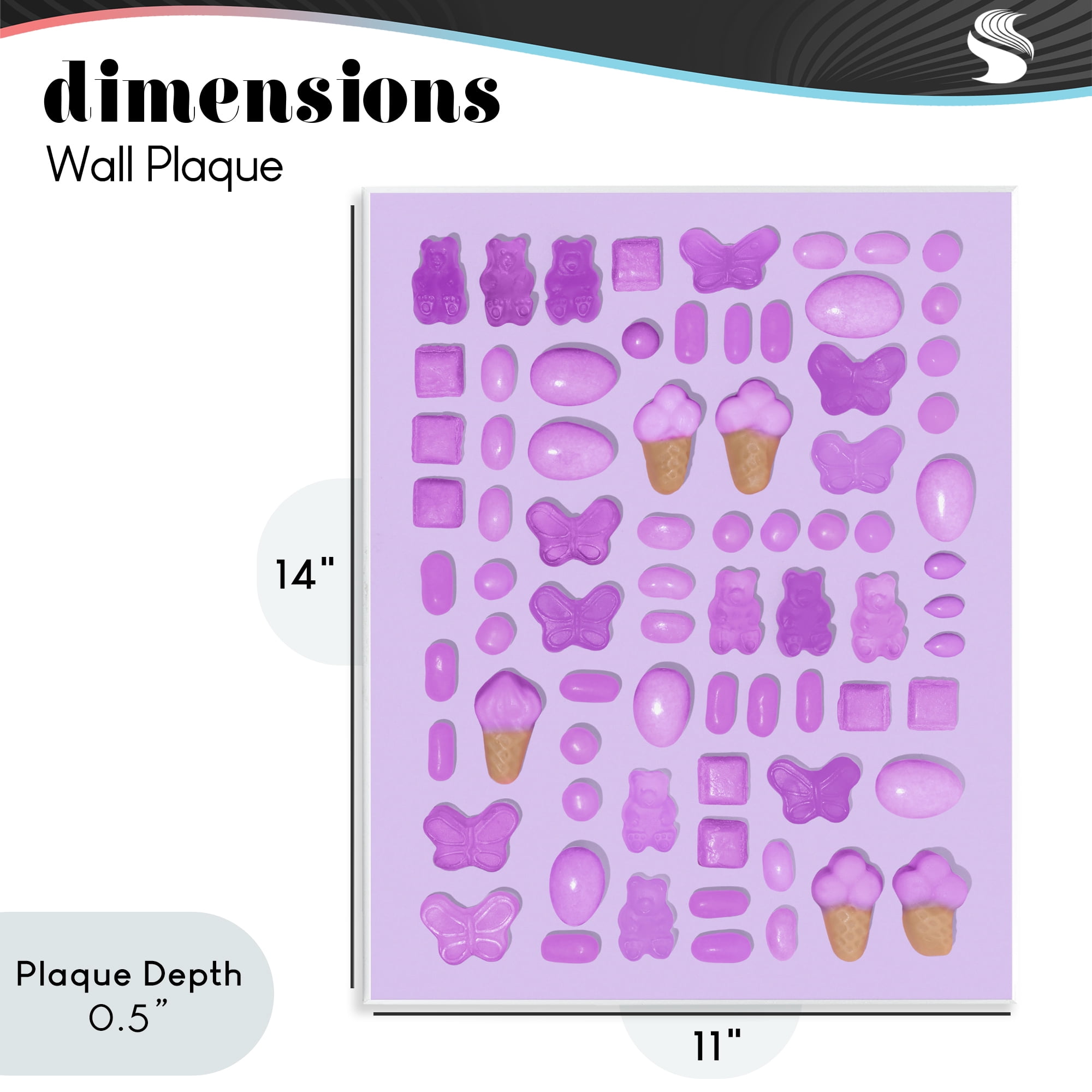 Stupell Industries Lilac Purple Toned Candies Wall Plaque Art, design by LISH Creative