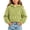 Green, variant on Girls Fleece Hoodie Short Cropped Pullover Sweatshirt White-A 14-15 Years