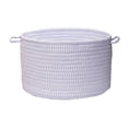 thumbnail image 1 of Colonial Mills Solid Ticking Storage Basket 18 By 12-Inch Blue, 1 of 4