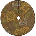 thumbnail image 1 of FMSHPON Festival Pumpkin Xmas Christmas Tree Skirt Stand Mat for Holiday Party Decoration Indoor Outdoor 48 inches, 1 of 3