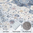 thumbnail image 6 of CHITOOMA 6'x9' Area Rugs for Living Room, Boho Machine Washable Stain Resistant Non-Shed Carpet, Floral Area Rug with Non-Slip Backing for Bedroom, Dining Room, Dorm, Office, 6 of 8