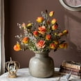 thumbnail image 4 of Faux Artificial Flower Dry Rose Stem Champagne or Orange 23" Tall, 4 of 9