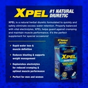 Xpel Maximum Strength All-Natural Herbal Diuretic, Fast Acting Water Pill – Relieves Water Retention, Bloating, and Supports Weight Loss, 60 Capsules