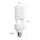 thumbnail image 2 of Bombilla de luz fluorescente en espiral Andoer 45W 5500K Luz de día E27 Zócalo Ahorro de energía para fotografía de estudio Iluminación de video Andoer Bombilla LED, 2 of 7