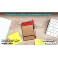 thumbnail image 4 of 10 ECO Jotters with Pen Set - Recycled Paper, 3 x 5 inches, Minimalist, Handy - Red, 4 of 5