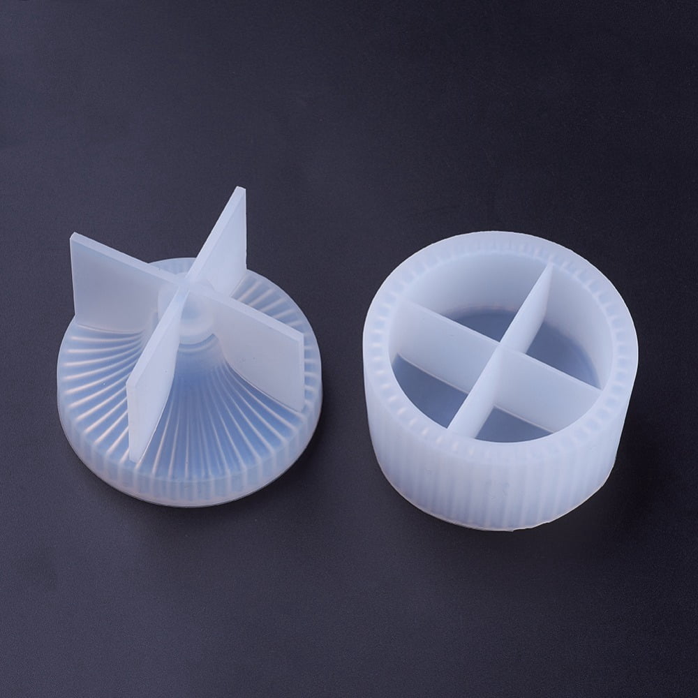 Silicone Storage Box Molds Resin Casting Molds For UV Resin Epoxy Resin Jewelry Making Box White 82x60mm 82x38mm 2pcs/set