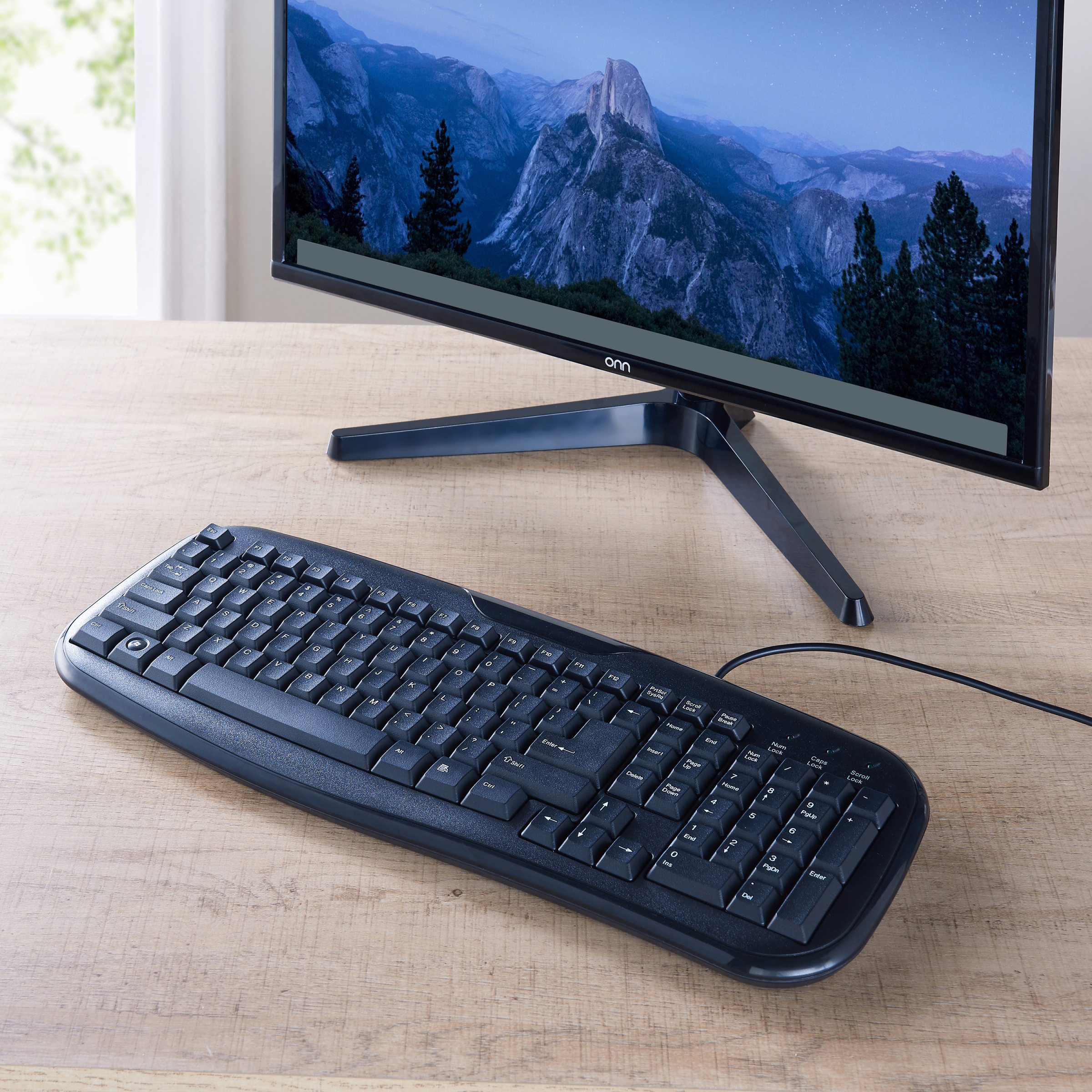 Onn Usb Connected Soft-Touch Wired Keyboard, Black - image 2 of 4