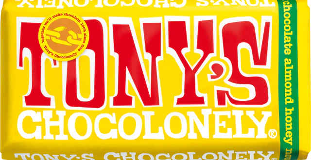 Tony's Chocolonely Milk Chocolate with Honey Almond Nougat bar, 180g, Tony's Chocolonely Milk Chocolate with Honey Almond Nougat bar, 180g