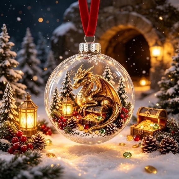 Glowing Christmas Story Ornament Light-Up Mini Holiday Scene,Clear 3-4 Inch Christmas Balls,Christmas Tree Ornaments,Glowing Christmas Ornaments for Home Decor