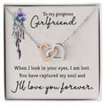 thumbnail image 1 of To My Girlfriend When I Look in Your Eyes Inseparable Necklace, 1 of 7