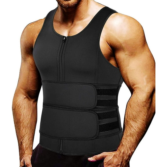 COMFREE Men Sauna Hot Neoprene Body Shaper Waist Trainer Sweat Vest Tank Top Slimming Workout waist