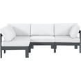 thumbnail image 2 of Meridian Furniture Nizuc Sectionnel Modulaire de Patio Extérieur Blanc, 2 of 10