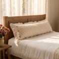 thumbnail image 2 of Unique Bargains Soft Cooling Polyester Breathable Pillowcase Cover 20"x48" Beige B, 2 of 5