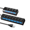 thumbnail image 3 of Moyic USB Hub Cable Splitter Adaptador de expansión Ratón Accesorios de oficina Suministros para el hogar Interruptor separado Negro, 3 of 6