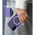 thumbnail image 5 of for iPhone 16 Case, Compatible with MagSafe, Translucent Matte Shockproof Anti-Slip Anti-Fingerprint Pocket-Friendly Phone Case Cover - Black, 5 of 7