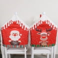 2023 Santa Chair Cover Cloth Printed Snowman Cute Chair Cover