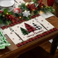 thumbnail image 6 of Christmas Placemats Christmas Cloth Placemats Christmas Table Mat Christmas Tree ornament, Winter Holiday Country Washable Table Mat, 6 of 6