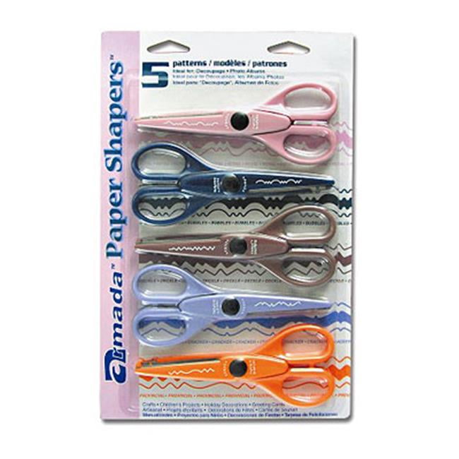 Armada Art 7006c 5 Pack Paper Shapers (Royal  Bubbles  Deckle  Cracker  Provincial) - Pack of 6