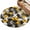 Yellow, variant on Round Rugs 4Ft, Pink Grey Abstract Round Area Rug Washable Indoor Throw Carpet, Modern Geometric Ombre Artwork Soft Non Slip Circle Rug for Kitchen Nursery Room Home Decor Aesthetic