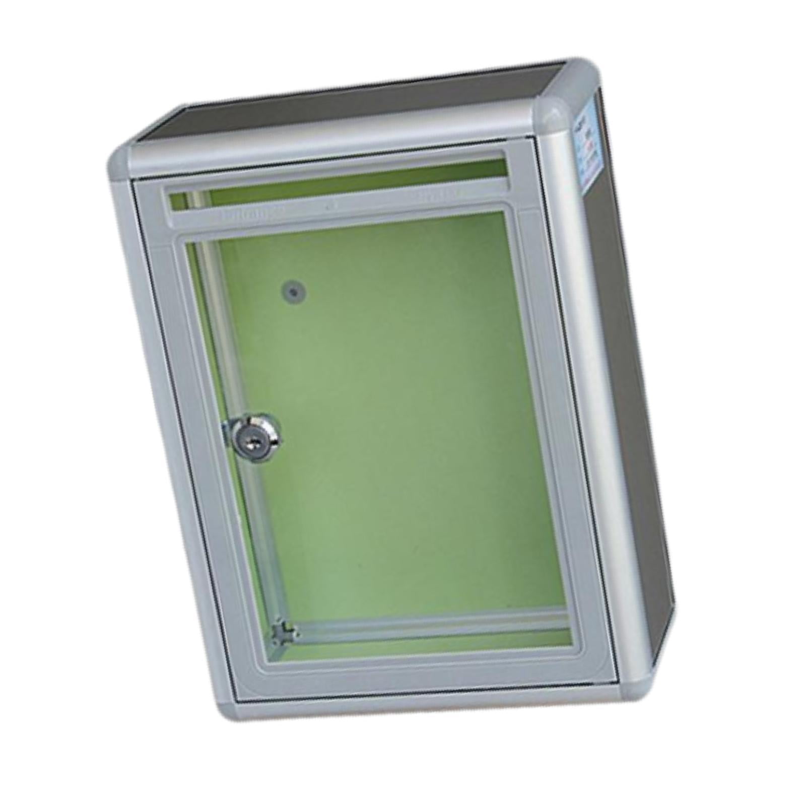 Baoblaze Clear Multifuctional Locking Mailbox for Business front port