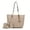 Taupe, variant on MKF Collection Ximena Vegan Leather Women's Tote Bag & Wristlet Wallet, Classy Shoulder Purse Handbag by Mia K - Red