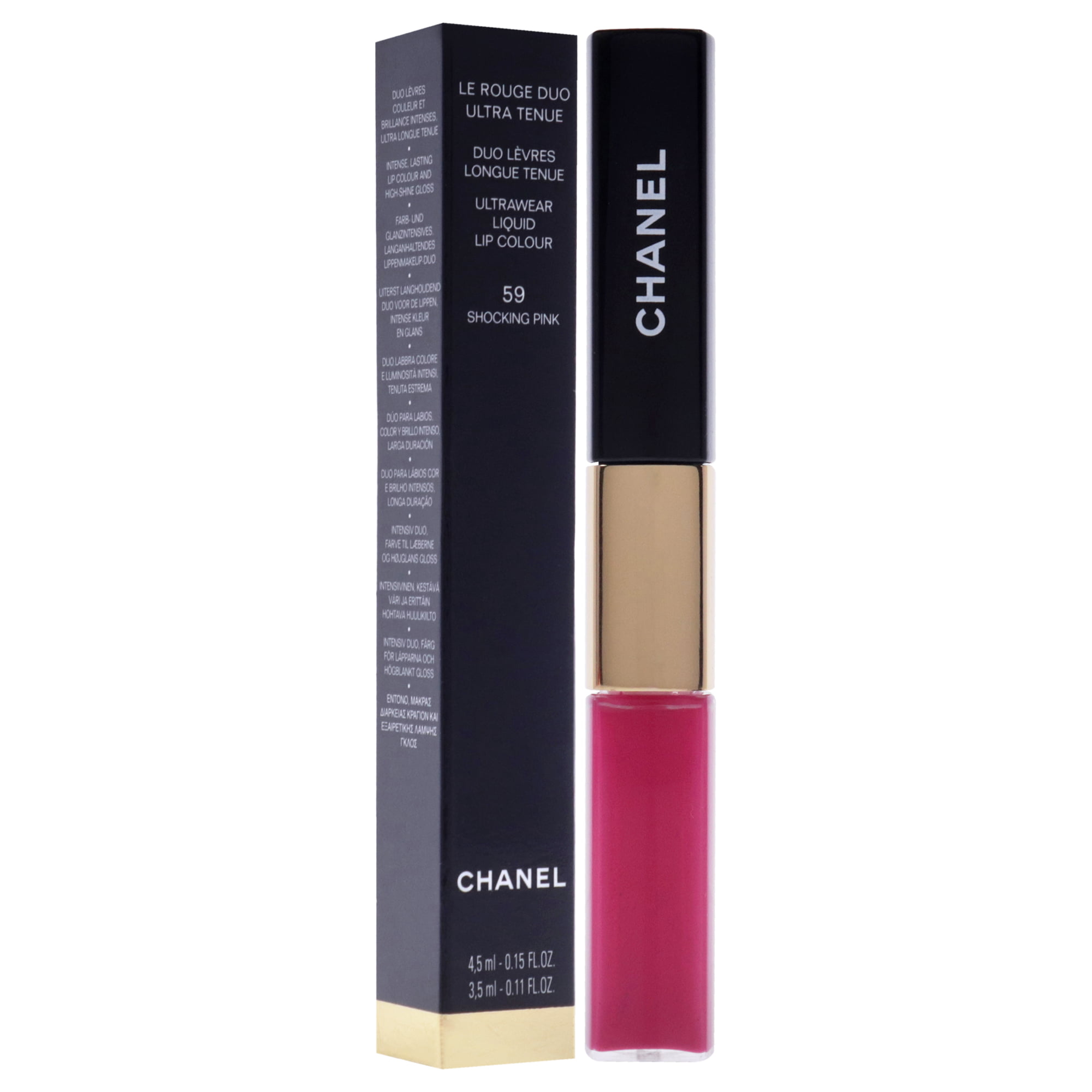 Chanel Le Rouge Duo Ultra Tenue Ultra Wear Liquid Lip Colour - 59 Shocking  Pink , 0.26 oz Lipstick