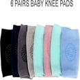thumbnail image 2 of BESTSKY Baby Crawling Knee Pads,6 Pairs Non-Slip Knee Protectors for Infants & Toddlers 6-24 Months,Soft & Breathable Baby Knee Pads, 2 of 7