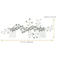 thumbnail image 2 of Peigne de Mariée Perle Strass Peigne de Mariage Extérieur Coiffe de Mariée, 2 of 8