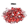 thumbnail image 2 of Four 200Pcs Square Rivets Metal Stylish DIY Shoes Bags Hats Decoration Accessories 9mm, 2 of 7