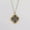 Gold+Black, variant on Cut Off Gold Filigree Clover Statement Hollow Floral Pendant Long Chain Necklace