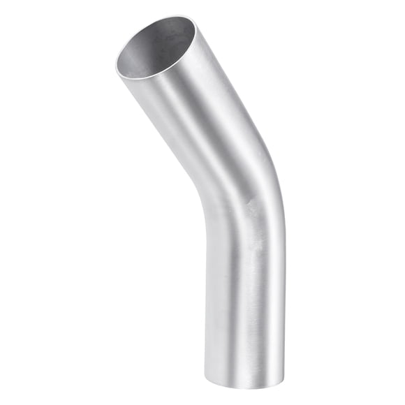 Unique Bargains Universal 45 Degree Bend Elbow Intercooler Pipe Tube 2.5' 63mm OD Leg Length 5' 130mm Aluminum Alloy