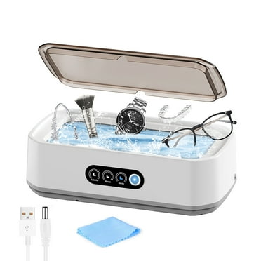 NEENCA Ultrasonic Jewelry Cleaner, 3 Cleaning Modes, 48KHz Ultrasonic Cleaner Machine for Jewelry, Eyeglasses, Rings, Watch Strap, 304 Stainless Steel Tank