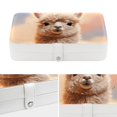 thumbnail image 4 of Alpaca Elegant PU Leather Decorative Box Jewelry Organizer with Removable Compartment - Portable Earring Organizer, 4 of 6