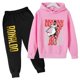 thumbnail image 2 of Conjunto de sudadera con capucha para niños con estampado de Ronaldo 2024, pantalones con capucha de vellón de otoño e invierno, ropa deportiva informal de dos piezas para niños, 2 of 5