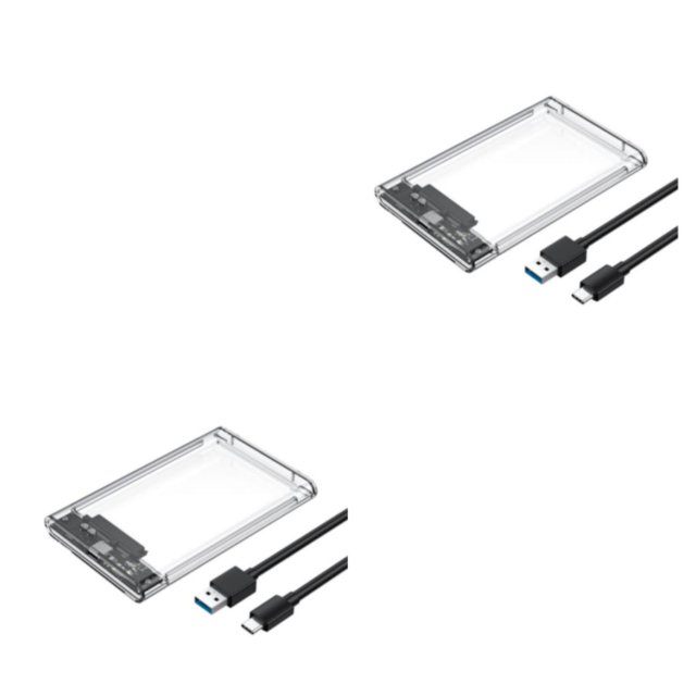 Matsuzay Carcasa HDD SSD, carcasa mecánica externa de estado sólido, adaptador SATA a USB, compatible con dispositivo móvil de alta velocidad Type1 NO1