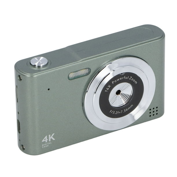 Cámara Digital 4K, Enfoque Automático De 48MP Y Cámara Con Zoom De 16x, Diseño CCD Compacto Para Viajes Y Fotografía