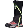 thumbnail image 2 of Polainas para piernas para niños, impermeables, para exteriores, para nieve, para niños, senderismo, escalada, caza, cubiertas para piernas, zapatos, polainas (negras), 2 of 4
