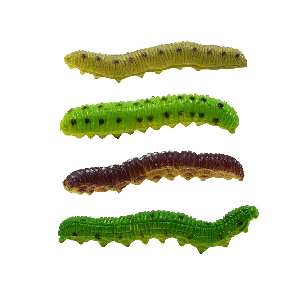 Bowake 12PCS Education Simulated Caterpillar Model Inchworm Hilarious ...