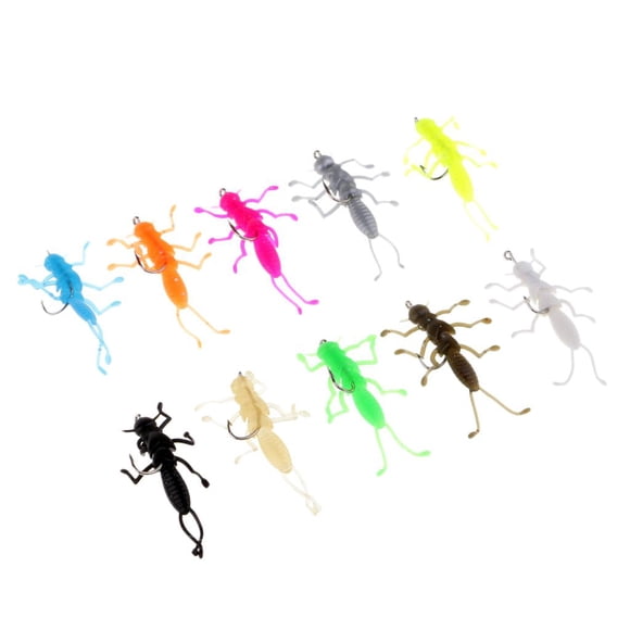 10pc Stonefly Nymphs Señuelo De Pesca Soft Stonefly Cebo Para Pesca De Trucha