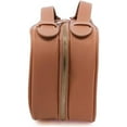 thumbnail image 4 of Impressions Vanity Malta Clear Toiletry Bag For Women, Waterproof Double Sided Makeup Travel Cosmetic Case Organizer (Tan), 4 of 5
