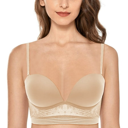 

PEASKJP Sport Bras for Women Sleek Bras for Women Push Up Bras Everyday Bra Seamless Brassiere Setssiere Set Women s Lingerie 32 Beige