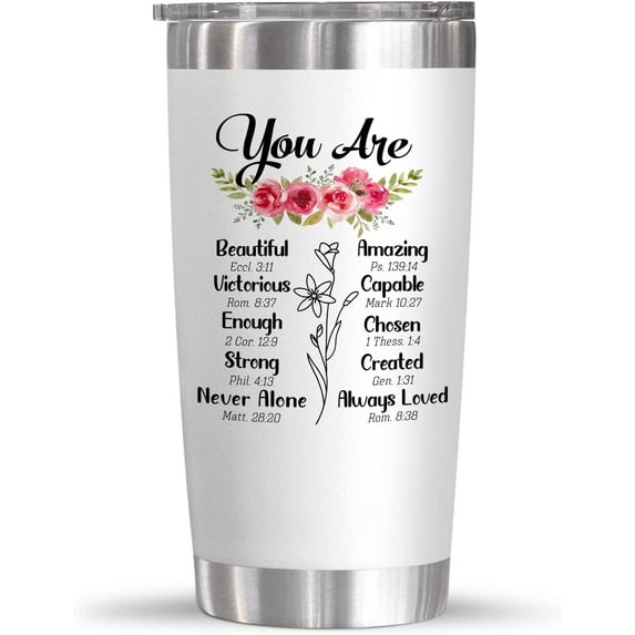Athenstics Gifts For Women - Christian Gifts For Women - Inspiration Religious Gifts Idea - Christmas Gifts For Women - Birthday Gifts For Women, Mom, Friend, Sister - 20 Oz Stainless Steel Tumbler